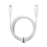Momax Zero USB-C to Lightning 1.2M| Fast Charge, MFi Certified, Flexible Heavy Duty, for Apple iPhone 14/13/12/11/X Pro Max Mini Plus, iPads, Airpods - White