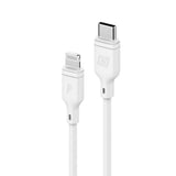 Momax Zero USB-C to Lightning 1.2M| Fast Charge, MFi Certified, Flexible Heavy Duty, for Apple iPhone 14/13/12/11/X Pro Max Mini Plus, iPads, Airpods - White