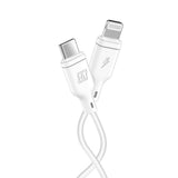 Momax Zero USB-C to Lightning 1.2M| Fast Charge, MFi Certified, Flexible Heavy Duty, for Apple iPhone 14/13/12/11/X Pro Max Mini Plus, iPads, Airpods - White