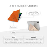 Moshi VERSACOVER for iPad Pro 11" (2nd/1st Gen) - Magnetic Folding Cover & Stand w/ 3 Viewing Options, Apple Pencil holder, Auto Wake Function, 360 Protection & Shock Absorbing Folio Case - Beige