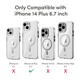 MOSHI iPhone 14 Plus - iGLAZE Case with MagSafe & Cam Cover - Silver