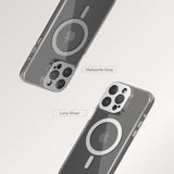 MOSHI iGlaze iPhone 15 Pro 2023 Case - MagSafe Compatible - Silver