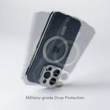 MOSHI iGlaze iPhone 15 Pro 2023 Case - MagSafe Compatible - Dark Gray