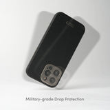 جراب MOSHI Napa لهاتف iPhone 15 Pro Max 2023 - متوافق مع MagSafe - أسود