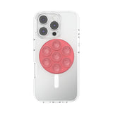 PopSockets MagSafe Suck-Up 3-in-1 Grip Stand Mount| Magnetic Phone Holder, Strong Hold on Mirrors & Flat Surfaces, for iPhone 17/16/15/14/13/12, Adapter Ring for non-MagSafe Phones & Cases - Putty