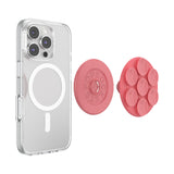 PopSockets MagSafe Suck-Up 3-in-1 Grip Stand Mount| Magnetic Phone Holder, Strong Hold on Mirrors & Flat Surfaces, for iPhone 17/16/15/14/13/12, Adapter Ring for non-MagSafe Phones & Cases - Putty