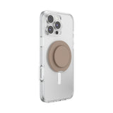 PopSockets MagSafe Kick-Out Grip & Stand| Magnetic Pop-up Phone Grip, Stable Stand, 360° Rotation, for iPhone 17/16/15/14/13/12, Included Adapter Ring for non-MagSafe Phones & Cases - Latte