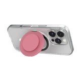 PopSockets MagSafe Kick-Out Grip & Stand| Magnetic Pop-up Phone Grip, Stable Stand, 360° Rotation, for iPhone 17/16/15/14/13/12, Included Adapter Ring for non-MagSafe Phones & Cases - Putty