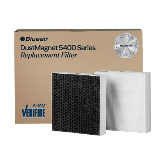 BLUEAIR DustMagnet 5400 Series ComboFilter| Replacement Filter for DustMagnet 5410i, 5440i, Removes 99.97% of Airborne Particles, 6-12 months of use - Grey - 2pcs