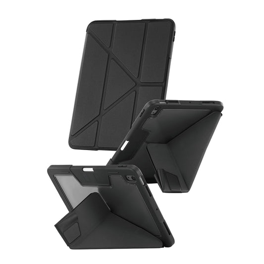 PanzerGlass Protective Case for iPad Air 11" M3/M2 (2025/2024)|Slim Lightweight Drop Proof Y Fold Folio Case, 360° Protection, Landscape/Portrait Mode w/ Pencil Holder - Black