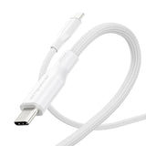 PanzerGlass USB C to USB C Cable 1.2m EMPOWER, 240W Ultra Fast Type-C Sync & Charge Heavy-Duty Braided Cable, for Macbooks, Laptops, Tablets, iPhone 17/16/15, iPads, Airpods, Silver White