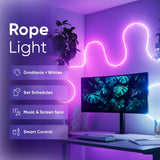 Nanoleaf Matter Smart Multicolor Rope Light (5m)| RGB LED Rope Light, 16M+ Colors, Matter/Wi-Fi/Bluetooth, App & Voice Control w/ Alexa/Google/Apple Home, Indoor Flexible Mood Lighting, Easy Install