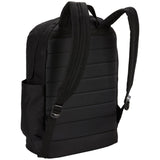 Case Logic Commence Recycled Backpack 24L, Fits Laptop up to 16 Inch, Tablet & School Gear, Padded Back Panel, Water Bottle Pocket, for Students and Professionals, Black