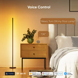 Nanoleaf FLOOR LAMP STARTER KIT| Smart LED Multi-Color, Bright, Vivid Light, WiFi App Controlled w/ Mic, 25,000Hrs, for Halls, Living Room, Bedroom, Dining, Studying, Relaxing - Black