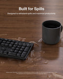 Belkin Connect Wireless Keyboard and Mouse Combo, Full-Size Keyboard, Number Pad, Multimedia Keys, USB-A Receiver, Windows Compatible, Black