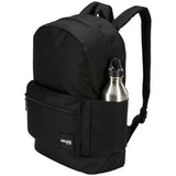 Case Logic Commence Recycled Backpack 24L, Fits Laptop up to 16 Inch, Tablet & School Gear, Padded Back Panel, Water Bottle Pocket, for Students and Professionals, Black