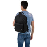 Case Logic Commence Recycled Backpack 24L, Fits Laptop up to 16 Inch, Tablet & School Gear, Padded Back Panel, Water Bottle Pocket, for Students and Professionals, Black