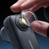 Insta360 X4 Premium Lens Guards| Rugged Tempered Glass Lens Guards, Complete Protection against bumps and scratches, Ultra Clear Images, Removable and Easy-to-apply or Install - Clear