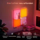 مجموعة إضافات مكعبات نانوليف للرفوف، عبوة من قطعتين، لون أبيض