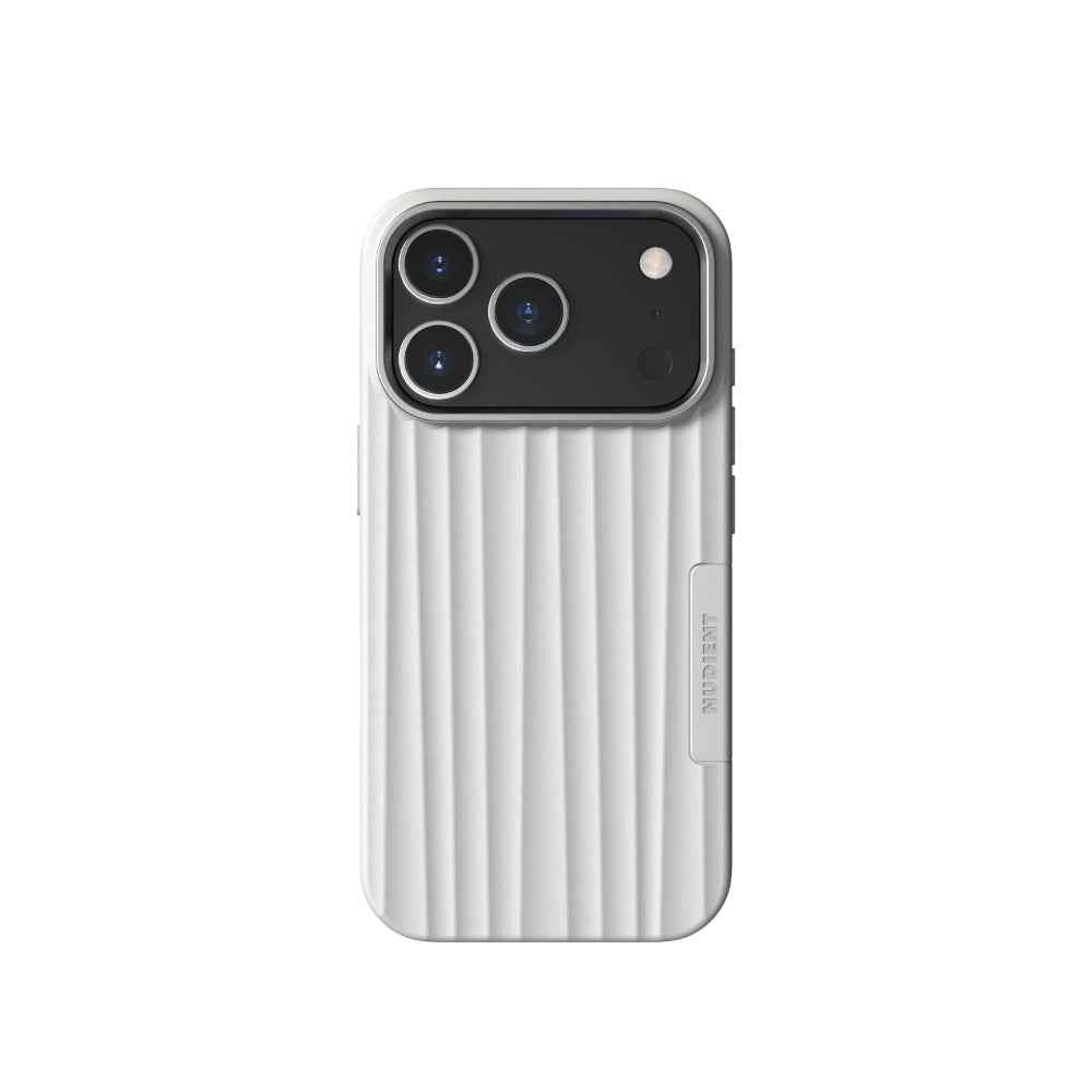 NUDIENT Bold Case for iPhone 18 Pro with MagSafe, Slim Protective Phone Case, 3mm Shock-Absorbing Cover, Raised Camera & Screen Protection, Wireless Charging Compatible, Chalk White