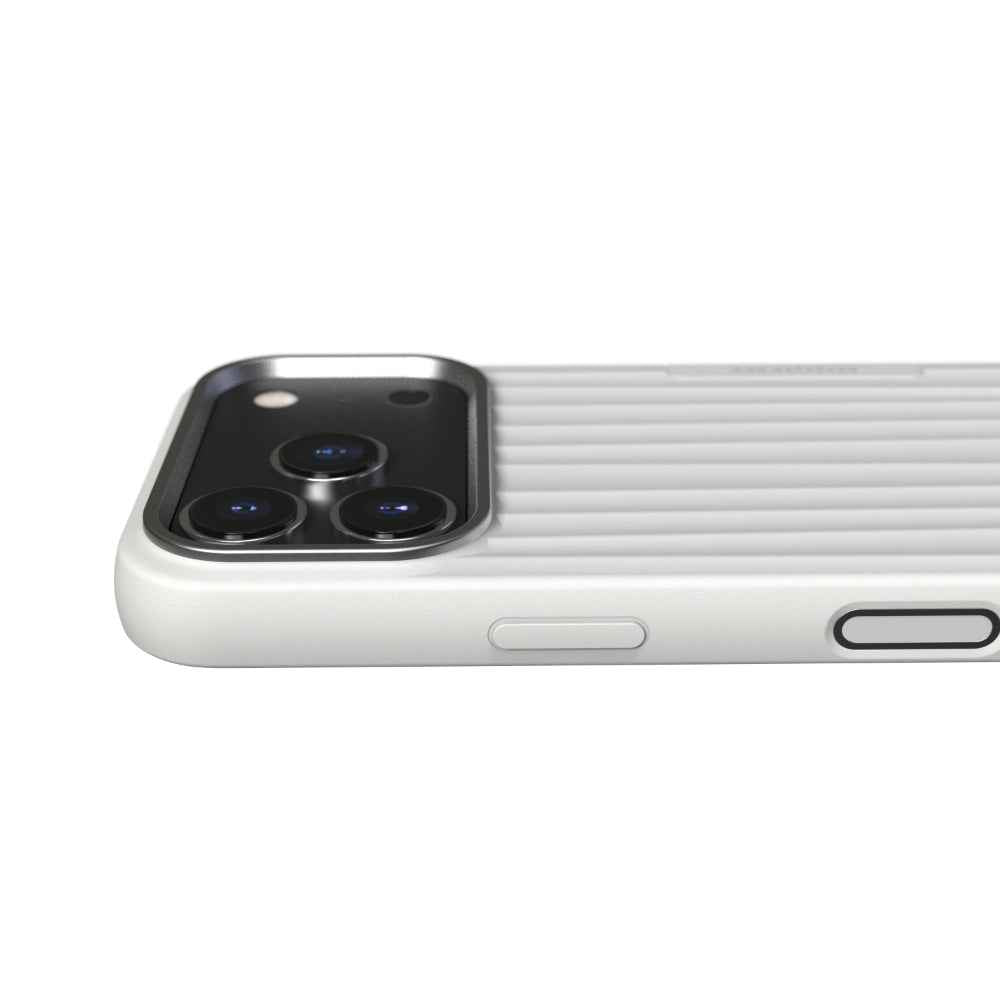 NUDIENT Bold Case for iPhone 18 Pro with MagSafe, Slim Protective Phone Case, 3mm Shock-Absorbing Cover, Raised Camera & Screen Protection, Wireless Charging Compatible, Chalk White