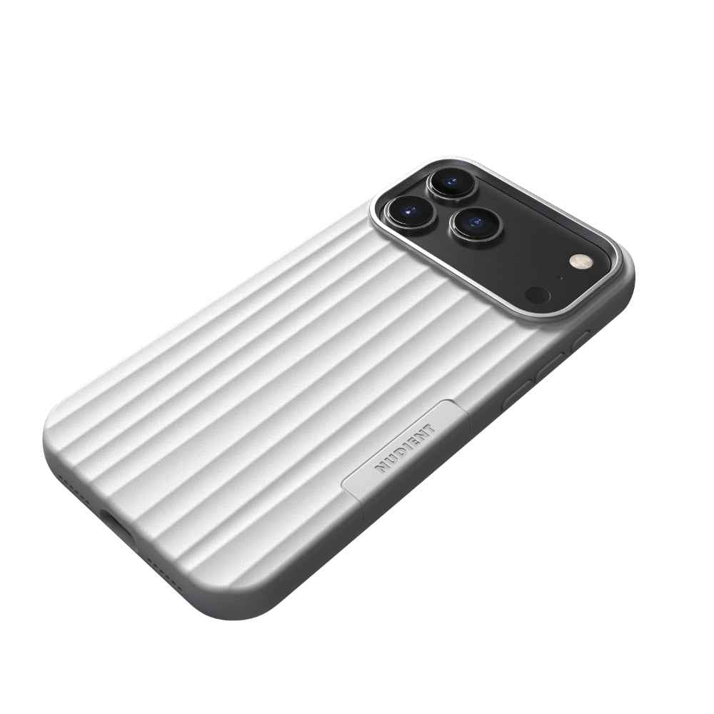 NUDIENT Bold Case for iPhone 18 Pro Max with MagSafe, Slim Protective Phone Case, 3mm Shock-Absorbing Cover, Raised Camera & Screen Protection, Wireless Charging Compatible, Chalk White