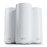 نظام شبكة واي فاي 7 Mesh ثلاثي النطاق من سلسلة NETGEAR Orbi 770 (RBE773) - راوتر + موسّعان للنطاق، مزود بميزات أمان، سرعة تصل إلى 11 جيجابت في الثانية، يغطي مساحة تصل إلى 8000 قدم مربع، يدعم 100 جهاز، منفذ إنترنت بسرعة 2.5 جيجابت