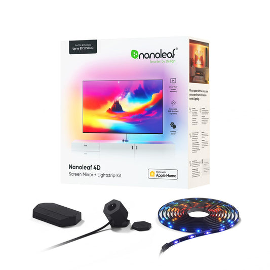 NANOLEAF 4D Tv Screen Mirror with Lightstrip Smk 5.2 Meters for TVs up to 85 (216cm) - UK