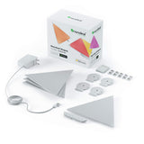 NANOLEAF Shapes Triangles Starter Kit - Smart WiFi LED Panel System w/ Music Visualizer - 4 Pack - White