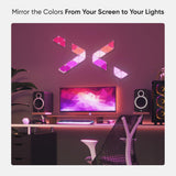 NANOLEAF Shapes Triangles Mini Expansion Pack - Smart WiFi LED Panel System w/ Music Visualizer - 10 Pack - White - controller not included
