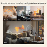 NANOLEAF Elements Hexagons Starter Kit Birchwood - Smart WiFi LED Panel System w/ Music Visualizer - 7 Pack