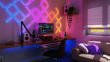 NANOLEAF Lines Squared Expansion Kit - Smart WiFi LED Panel System w/ Music Visualizer - 3 Pack UK - White