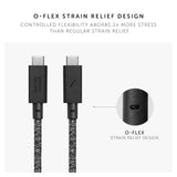 Native Union Anchor USB-C to USB-C Cable 240W| Ultra-Fast Extra-Long 3m/10ft Recycled Charging Cable, Rugged Heavy Duty Design, Adjustable Weighted Knot Design - Cosmos