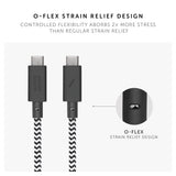 Native Union Anchor Cable 240W USB-C to USB-C 3m| Extra Long Charging Cable, for Bedside, Desktop, Away-from-the-Wall Charging, Zebra