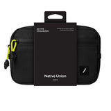 Native Union Active Organizer – Ultralight Tech & EDC Pouch, Water-Resistant Recycled Ripstop Fabric, Quick-Access Pocket, Exterior Loops, Travel & Everyday Carry Organizer - Black