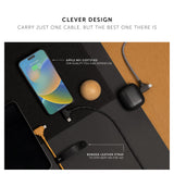 Native Union BELT DUO USB-C to C+LIGHTNING Cable 1.5M - Universal Charging Cable, w/ Leather Strap, for Apple iPhone 14/13/12/Pro/Max, 11/Pro/Max, XS/XR/X/Max, 8/8 Plus, iPad Air/Pro, Airpods - Kraft