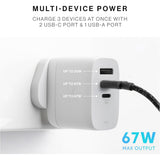 Native Union Fast Gan Charger Pd 67W-Black-Intl-2C1A
