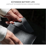 Native Union Find My Wallet Card Find It, Apple Find My Tracker, Ultra Slim Travel-Essential, Real-Time Alert, Long Range 50m, Wireless Recharge Up to 6 Months, Works w/ iPhones & iPads, Black