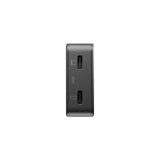 Native Union Pocket GaN Charger PD 65W USB-C Dual Port Fast Charger, Ultra-Slim Travel Wall Adapter for Laptop, Tablet & Phone, Power Delivery GaN Charging, Compact Pocket Design (EU Plug) - Black