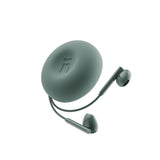 Native Union Wired Buds USB-C Earbuds with Magnetic Organizer, Tangle-Free Braided Cable, In-Line Microphone and Remote, Rich Balanced Sound, Phone Stand, Compatible with USB-C Devices, Slate Green
