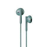 Native Union Wired Buds USB-C Earbuds with Magnetic Organizer, Tangle-Free Braided Cable, In-Line Microphone and Remote, Rich Balanced Sound, Phone Stand, Compatible with USB-C Devices, Slate Green
