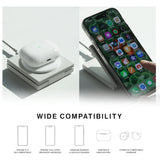 Native Union Rise Magnetic Wireless Charger| Foldable 15W Qi2 Fast Charging Stand/Pod, for Apple iPhone 16/15/14/13/12 Pro/Pro Max/Plus MagSafe, Wireless Charging Compatible Devices - Sandstone