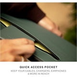Native Union Stow Ultra Sleeve for Apple MacBook Pro 14” – Lightweight Ultra Slim Sleeve 360-Degree Protection – Compatible w/ MacBookPro 14" / MacBook Air 13”, iPad pro 12.9" - Slate Green