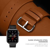 NATIVE UNION Classic Strap for Apple Watch Series 1-8 & SE 38/41mm Genuine Italian Nappa Leather - Black