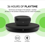 Belkin FREEDOM True Wireless Earbuds - Bluetooth Earphone Works w/ Apple Find My, 36 Hrs Battery Life, Powerful Bass, Advanced Noise Reduction, for iPhone 12/11 Pro/XS Max/Samsung/Huawei - Black