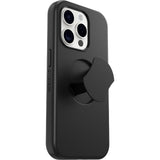 غطاء حماية OTTERBOX لهاتف iPhone 15 Pro بتقنية OtterGrip Symmetry - أسود
