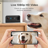 Petcube Bites 2 Lite | All-in-One Smart HD Pet Camera w/ Treat Dispenser - White