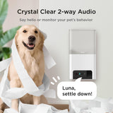 Petcube Bites 2 Lite | All-in-One Smart HD Pet Camera w/ Treat Dispenser - White
