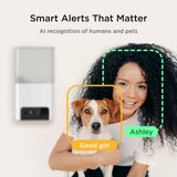 Petcube Bites 2 Lite | All-in-One Smart HD Pet Camera w/ Treat Dispenser - White