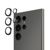 حلقات حماية عدسة كاميرا سامسونج جالاكسي إس 25 ألترا من بانزر جلاس، لون أسود